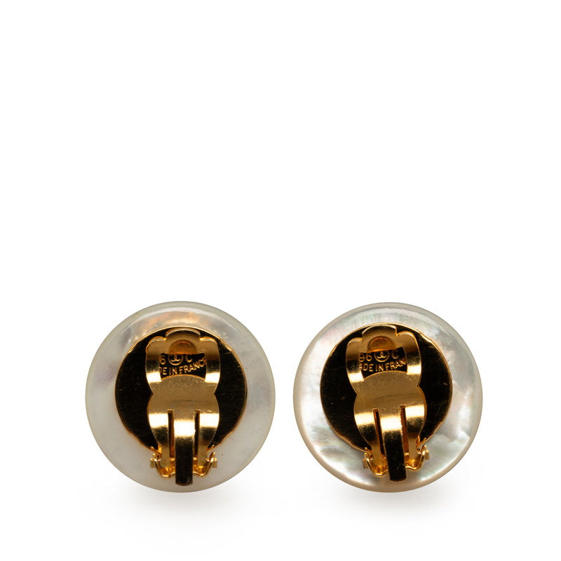 CHANEL Vintage Earring Mecky Gold Lady Earring Luxury