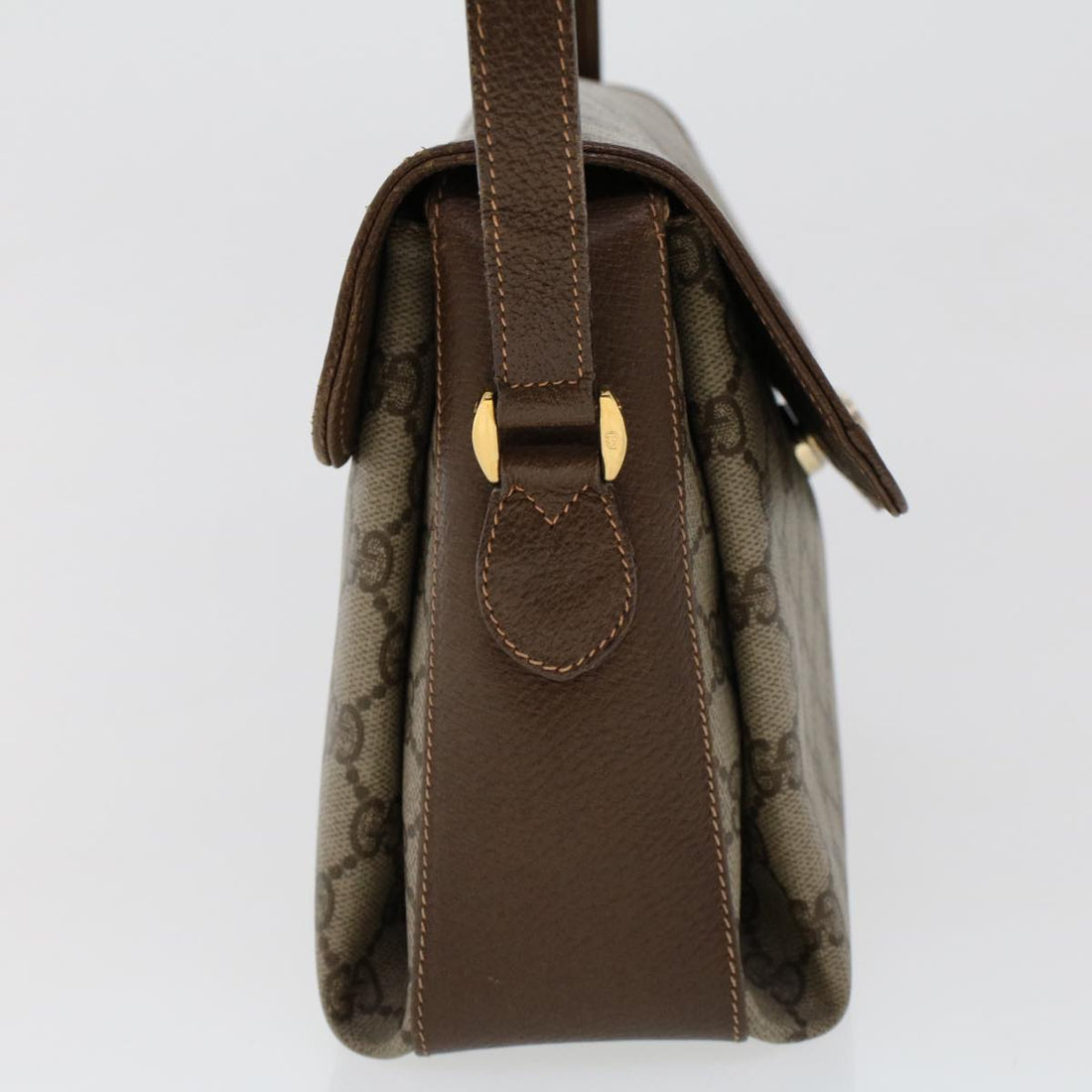 GUCCI GG Canvas Web Sherry Line Shoulder Bag Beige Red Green 45822