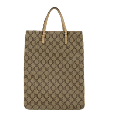 GUCCI GG Canvas Hand Bag PVC Leather Beige 117551 45849