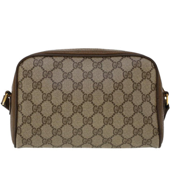 GUCCI GG Canvas Web Sherry Line Shoulder Bag PVC Leather 116 02 089 45860