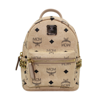 MCM Visetos Side Stud X-Mini Backpack