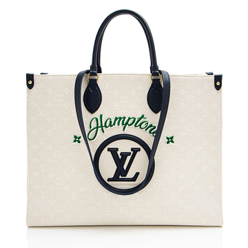 Louis Vuitton Monogram Jacquard Tuffetage Hamptons Onthego GM Tote