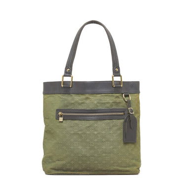 Louis Vuitton Monogram Mini Lucy GM  Bag Shoulder Bag M92681 Green Dark Brown Canvas Leather Ladies Louis Vuitton