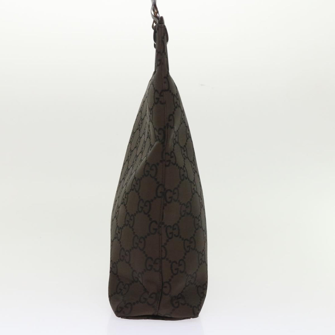 GUCCI GG Canvas Shoulder Bag Nylon Brown 0013102 46114