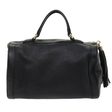 GUCCI Soho Boston Bag Leather Black 282302 46157