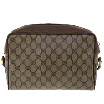 GUCCI GG Canvas Web Sherry Line Shoulder Bag Beige Red 56.02.088 46158