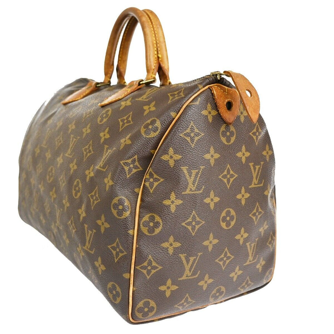 Louis Vuitton Speedy 35  Canvas Tote Bag ()