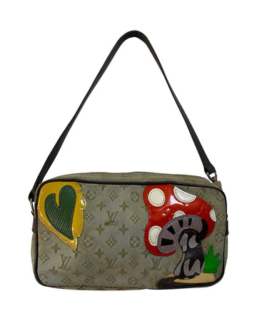 LOUIS VUITTON Monogram Mini M92274 Pochette Comte Dufe Monogram Mini Khaki Shoulder Bag