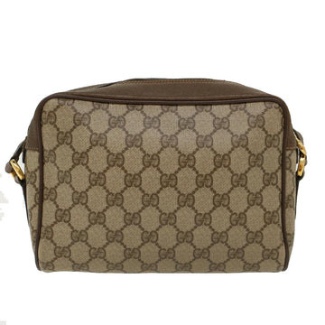 GUCCI GG Canvas Web Sherry Line Shoulder Bag Beige Red 119.02.087 46468