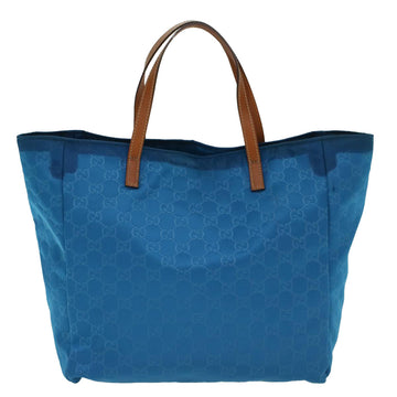 GUCCI GG Canvas Tote Bag Blue 46671