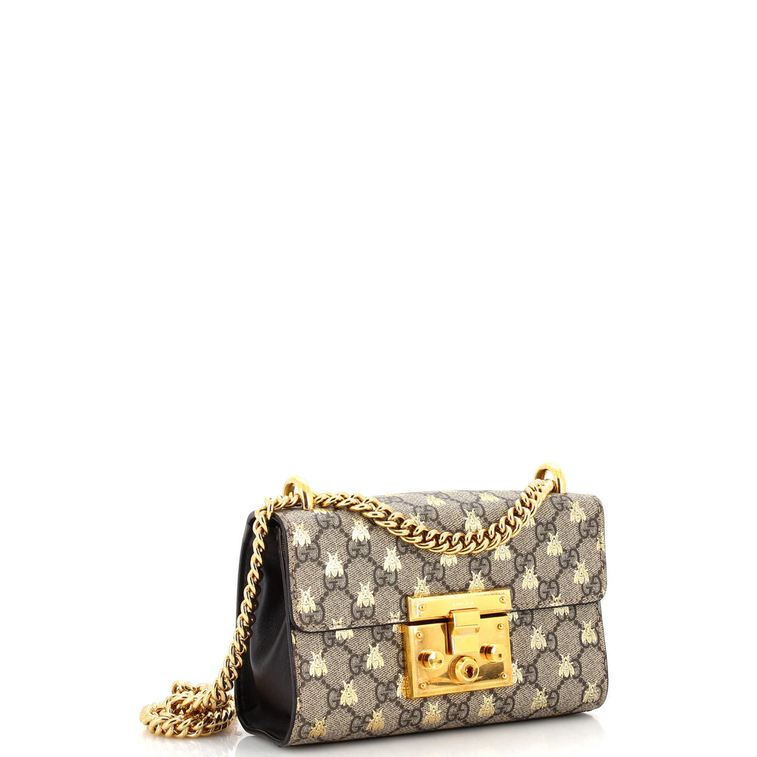 Padlock Shoulder Bag Printed GG Coated Canvas Small