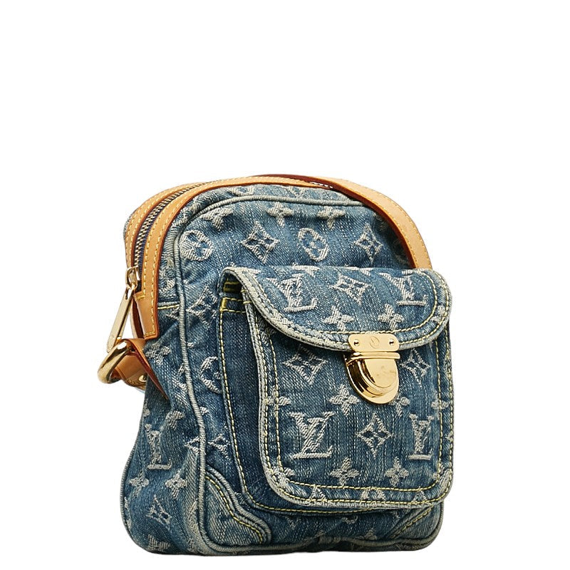 Louis Vuitton Louis Vuitton Monogram Denim M95348 Shoulder Bag Denim/Leather Blue