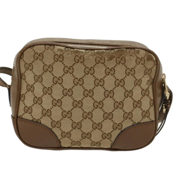 GUCCI GG Canvas Shoulder Bag Beige 449413 47120