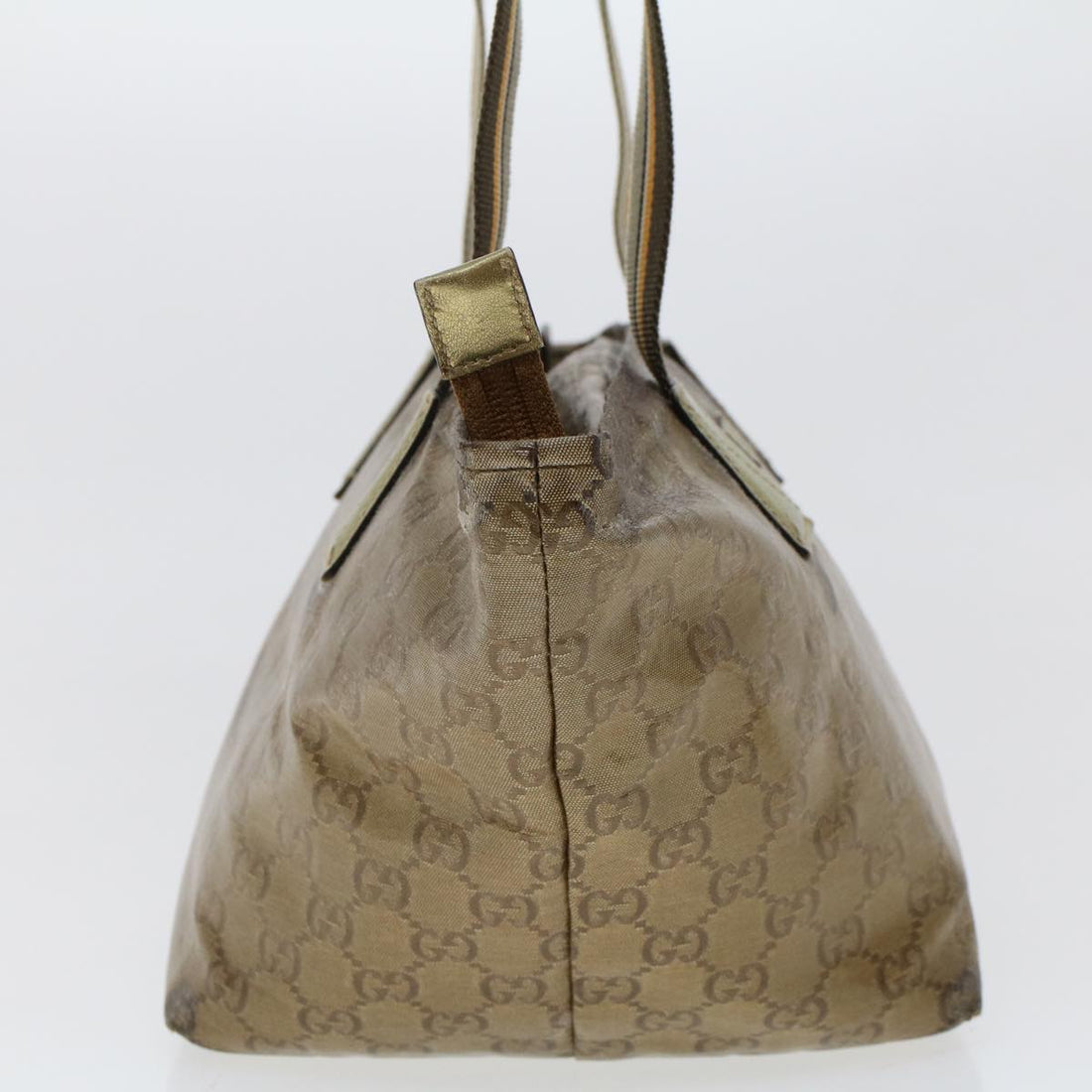 GUCCI GG Canvas Shoulder Bag Beige 131228 47214