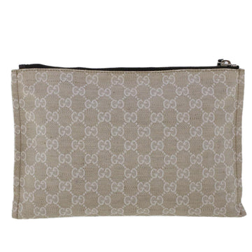 GUCCI GG Canvas Clutch Bag Gray 283400 47215