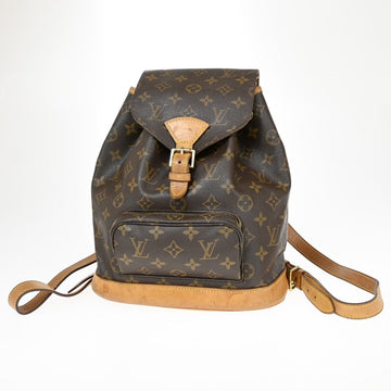 Louis Vuitton Montsouris Mm  Canvas Backpack Bag ()