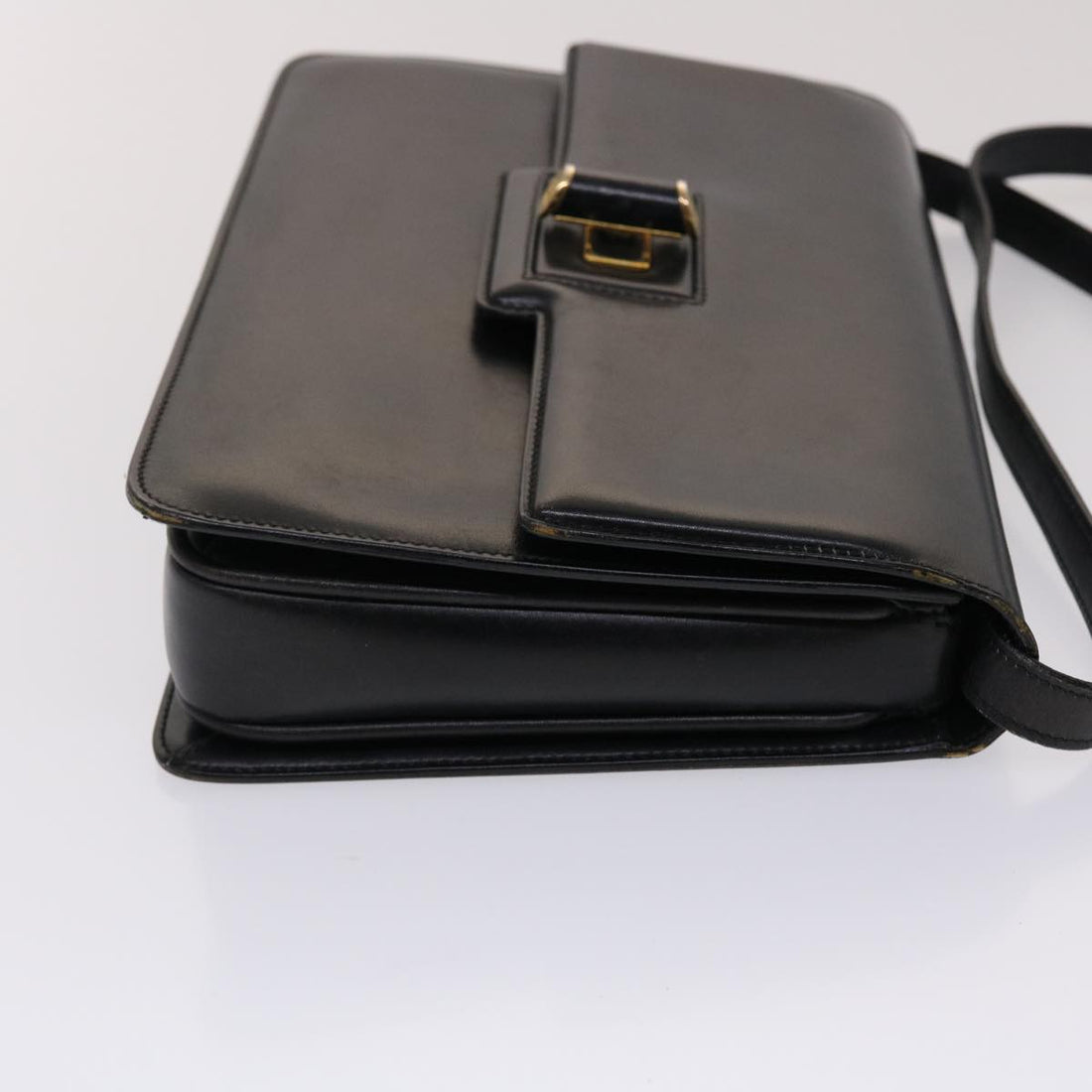 GUCCI Shoulder Bag Leather Black 47522