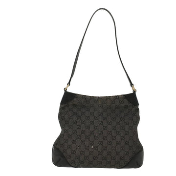 GUCCI GG Canvas Shoulder Bag Black 257296 47689
