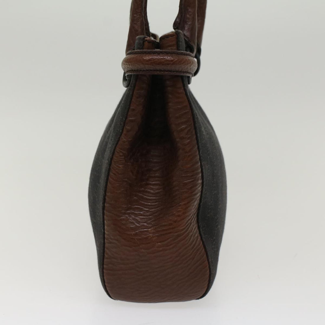 GUCCI GG Canvas Tote Bag Black Brown 47993