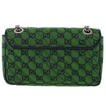 GUCCI GG Marmont Chain Shoulder Bag Green 47997A