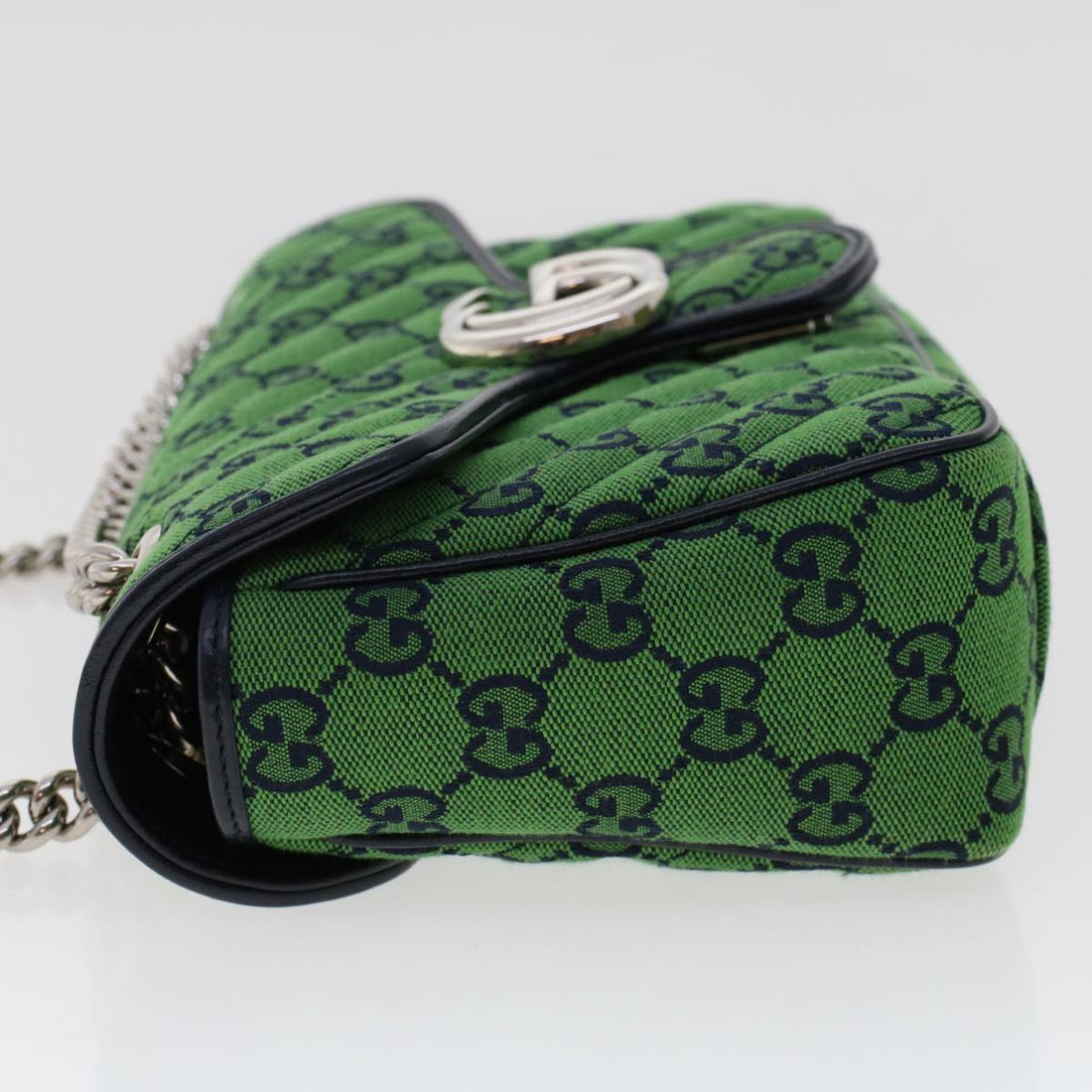 GUCCI GG Marmont Chain Shoulder Bag Green 47997A