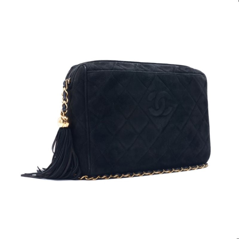 Chanel Matrasse Coco Chain Shoulder Swede Black  Shoulder Bag Mini Shoulder Bag  Shoulder Bag Hybrid ?French?? Ship? Dharma Sharma Online