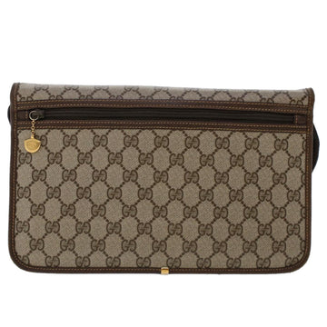 GUCCI GG Canvas Shoulder Bag PVC Leather Beige 48119