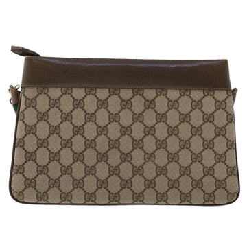 GUCCI GG Canvas Web Sherry Line Shoulder Bag Beige Red 904.02.035.. 48148