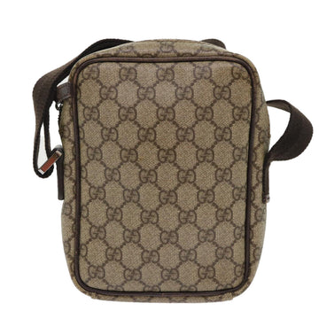 GUCCI GG Canvas Shoulder Bag PVC Leather Beige 122754 48240