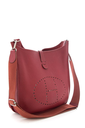 Hermès Red Evelyne Handbag GM