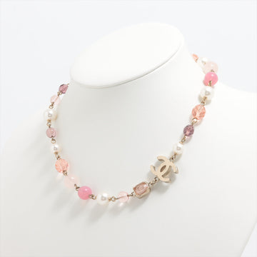 CHANEL Chocker Necklace Pearl Punk 07A