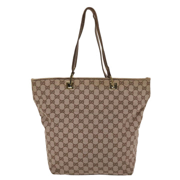 GUCCI GG Canvas Tote Bag Brown 49057