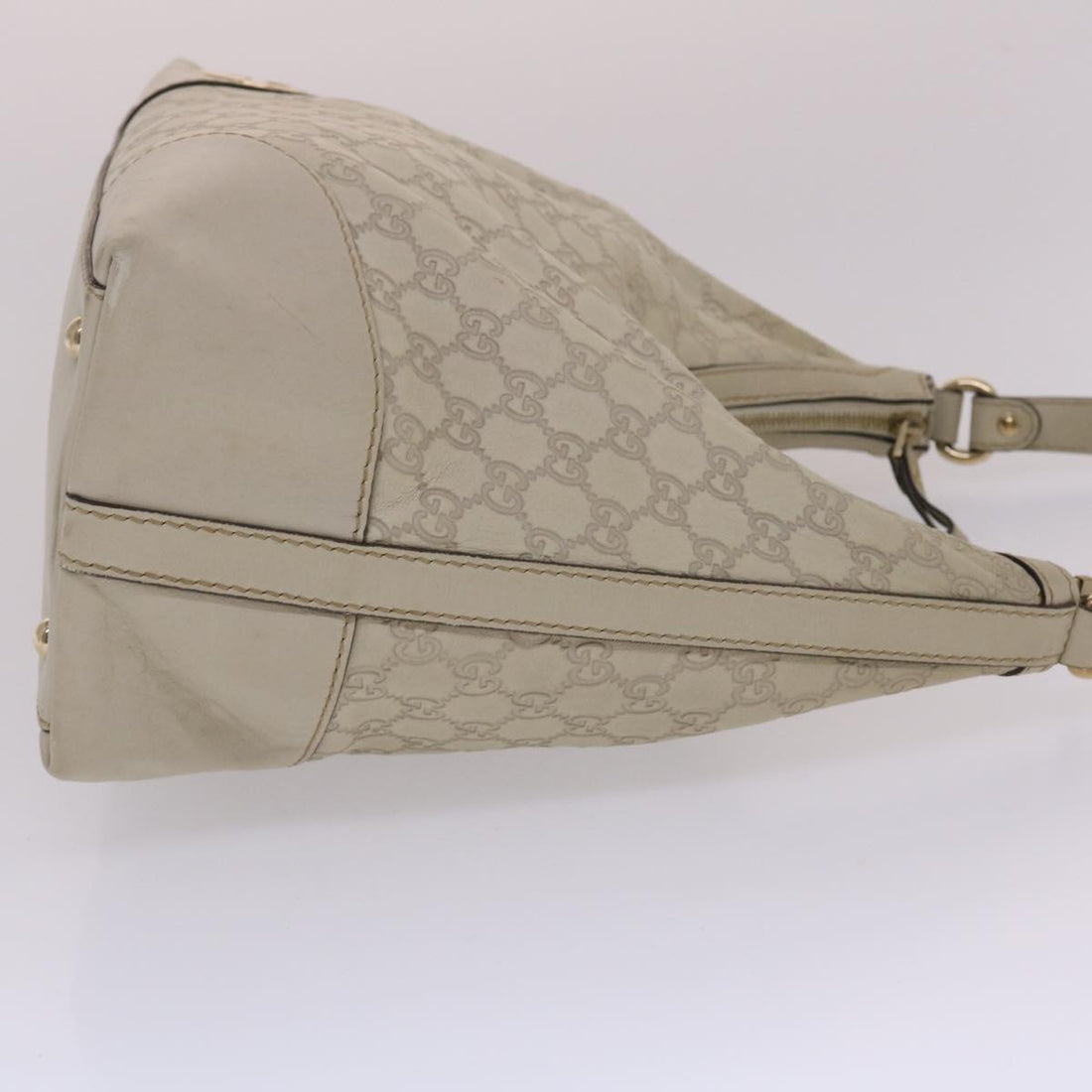 GUCCI Gucci Shima Shoulder Bag Leather White 002404 49070