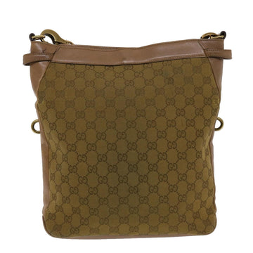 GUCCI GG Canvas Shoulder Bag Brown 109097 49074
