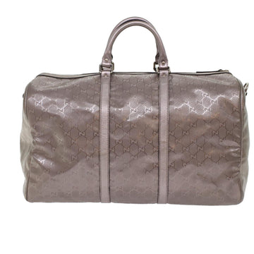 GUCCI GG Implement Canvas Boston Bag Coated Canvas 2way Gray 216484 49332