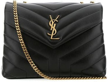 LOULOU LOGO PLAQUE SHOLUDER BAG