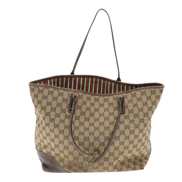 GUCCI GG Canvas Tote Bag Beige 49598