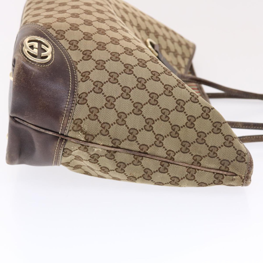 GUCCI GG Canvas Tote Bag Beige 49598