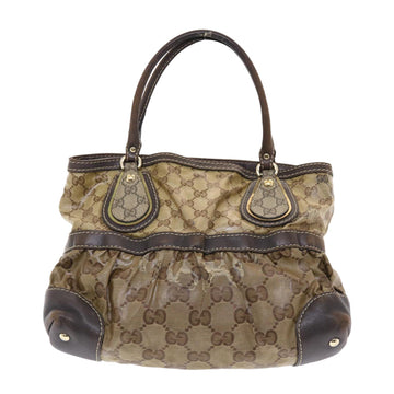 GUCCI GG Crystal Hand Bag Beige 223964 49797