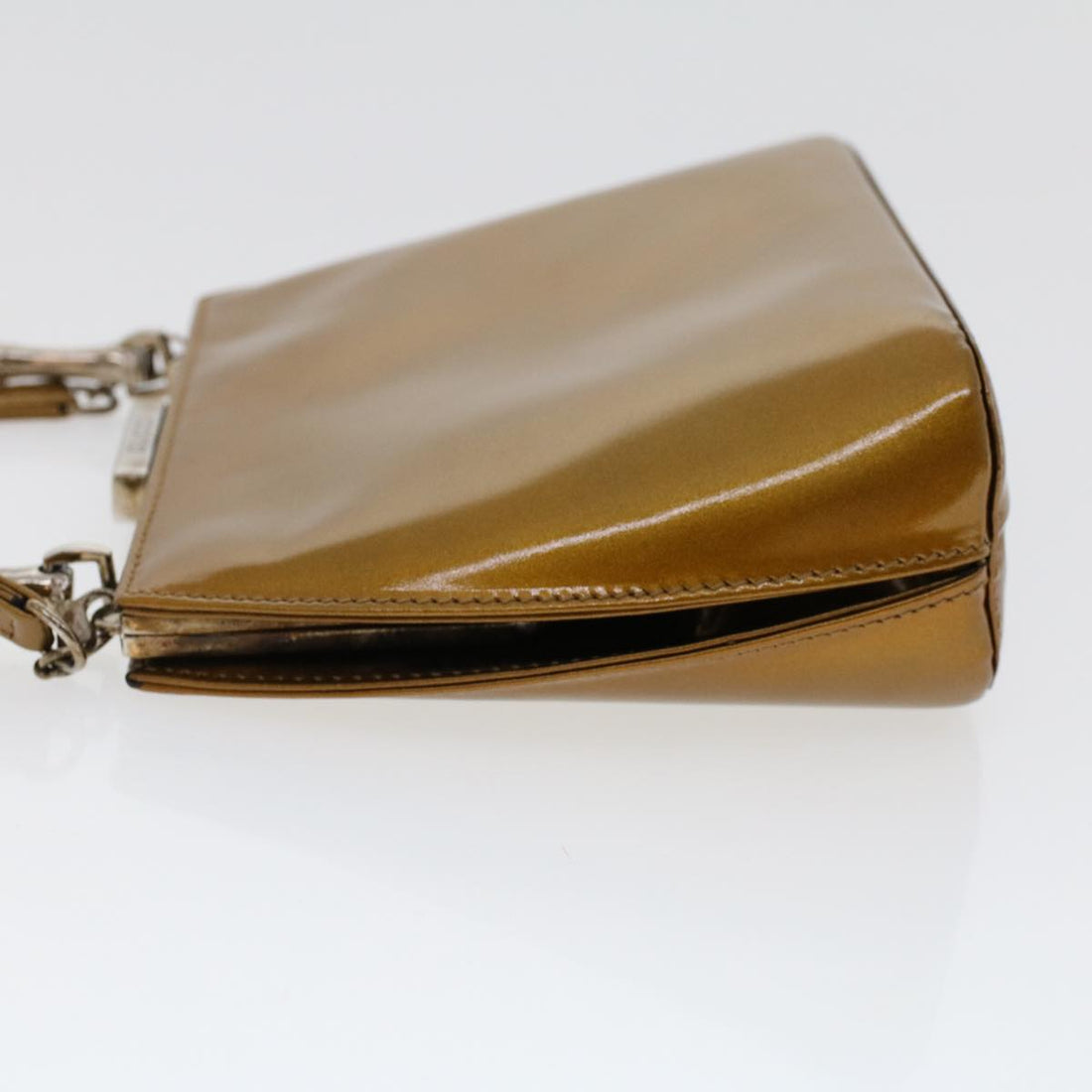 GUCCI Bamboo Shoulder Bag Enamel 2way Brown 005 2046 0322 49800