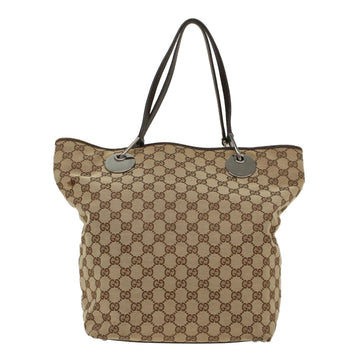 GUCCI GG Canvas Shoulder Bag Beige 120836 49886
