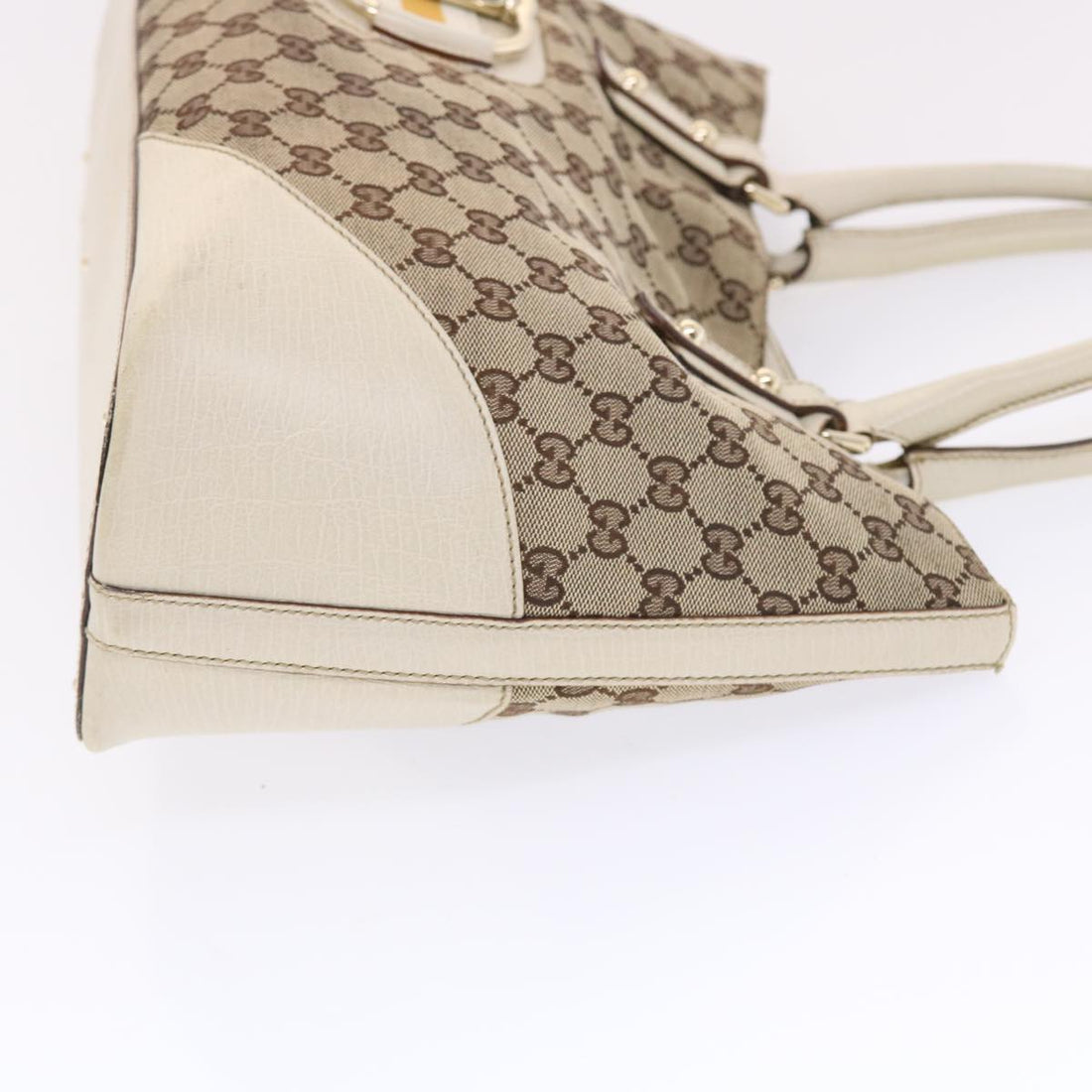 GUCCI GG Canvas Sherry Line Shoulder Bag Beige White 137385 49887