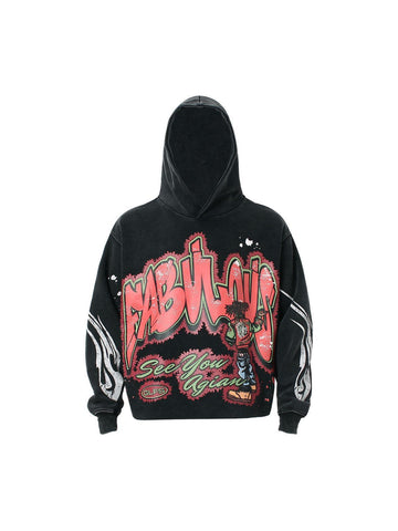Makersluxe High Street Fun Printed Hoodie - 2190