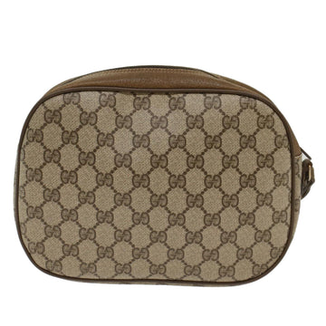 GUCCI GG Canvas Web Sherry Line Clutch Bag Beige Red 89•01•034 49988