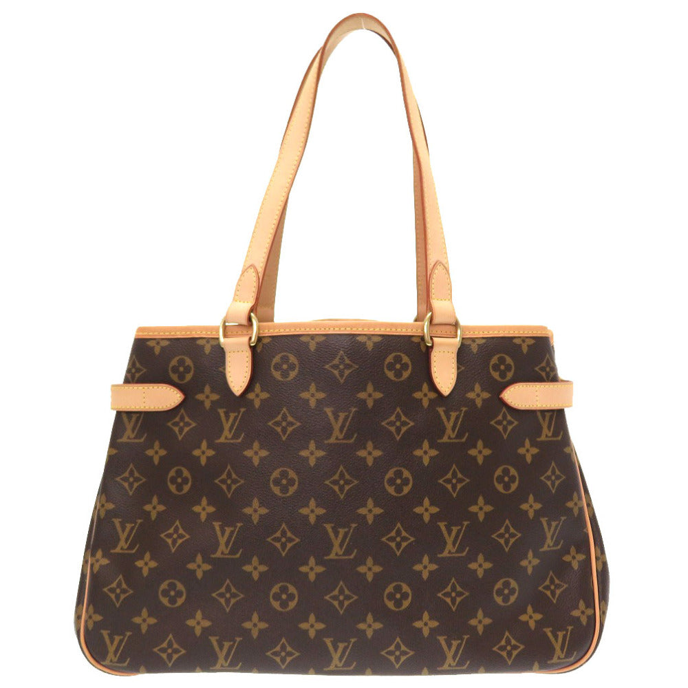 LOUIS VUITTON Tote Bag M51154 Monogram canvas Brown Monogram Batignolles Horizontal Women Used