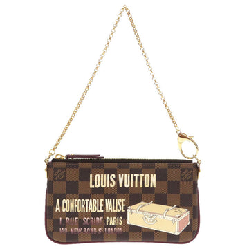 LOUIS VUITTON Pouch N63091 Damier canvas Brown Damier Pochette Mira MM Women Used