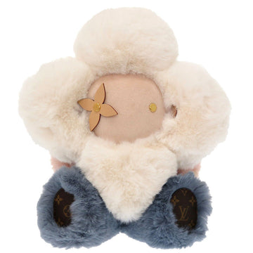 LOUIS VUITTON Plush Doll GI0445 leather white Monogram Flower Dudu Vivienne Women(Unisex) Used