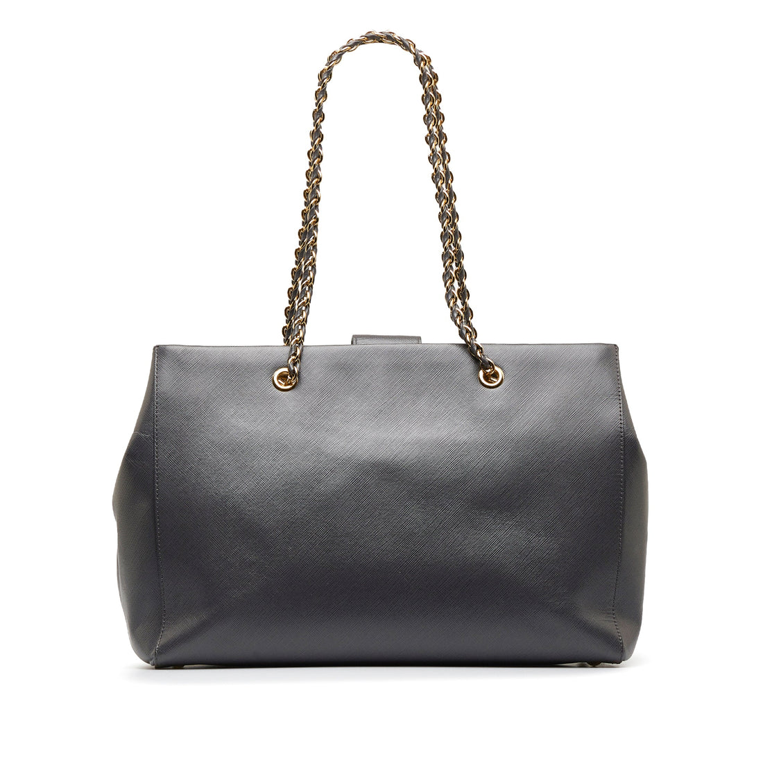 Gray Ferragamo Vara Leather Tote