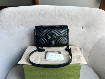 Gucci GG Black Marmont Mini Shoulder Bag (RRP £1,890)