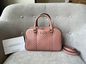 Gucci Pale Pink Small Guccissima Shoulder Bag